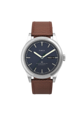 Timex Часовник Waterbury Automatic TW2U91000 Кафяв - Pepit.bg