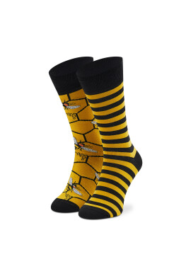 Todo Socks Дълги чорапи unisex Busy Bee Жълт - Pepit.bg