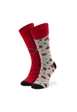 Todo Socks Дълги чорапи unisex Ladybung Червен - Pepit.bg