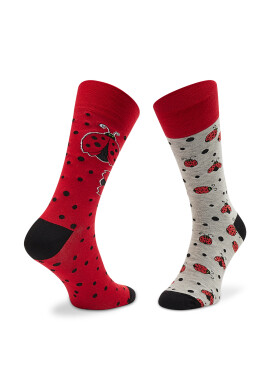 Todo Socks Дълги чорапи unisex Ladybung Червен - Pepit.bg