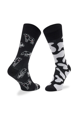 Todo Socks Дълги чорапи unisex Wow Cow Черен - Pepit.bg