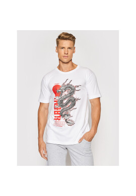 Togoshi Тишърт Dragon 2 Бял Regular Fit - Pepit.bg