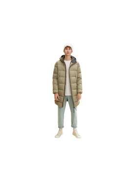 Tom Tailor Denim Пухено яке 1032430 Зелен Regular Fit - Pepit.bg