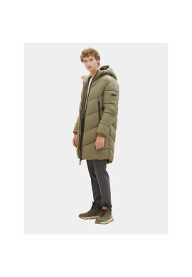 Tom Tailor Denim Пухено яке 1037389 Зелен Regular Fit - Pepit.bg