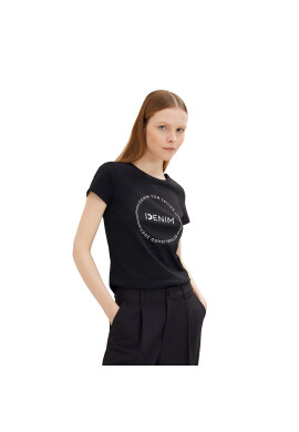 Tom Tailor Denim Тишърт 1035361 Черен - Pepit.bg
