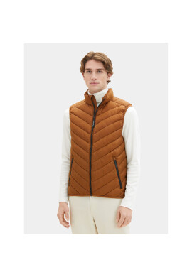 Tom Tailor Елек 1036072 Кафяв Regular Fit - Pepit.bg