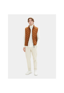 Tom Tailor Елек 1036072 Кафяв Regular Fit - Pepit.bg