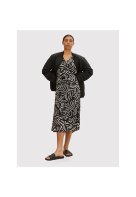 Tom Tailor Ежедневна рокля 1031701 Черен Regular Fit - Pepit.bg
