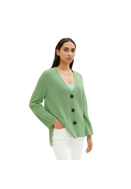 Tom Tailor Кардиган 1035305 Зелен Regular Fit - Pepit.bg