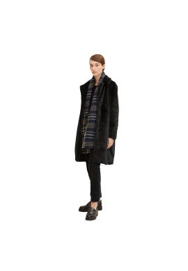Tom Tailor Кожено палто 1033699 Черен Regular Fit - Pepit.bg