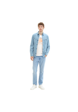 Tom Tailor Мъжки топ 1036574 Бял Regular Fit - Pepit.bg