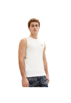 Tom Tailor Мъжки топ 1037261 Бял Regular Fit - Pepit.bg