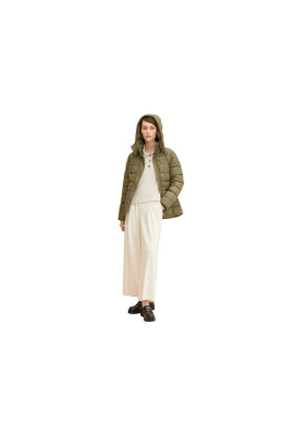 Tom Tailor Пухено яке 1032480 Зелен Regular Fit - Pepit.bg