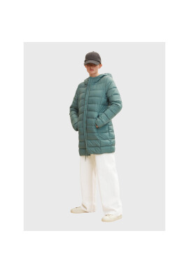 Tom Tailor Denim Пухено яке 1031391 Зелен Regular Fit - Pepit.bg