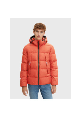 Tom Tailor Denim Пухено яке 1032429 Червен Regular Fit - Pepit.bg