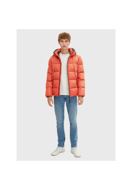 Tom Tailor Denim Пухено яке 1032429 Червен Regular Fit - Pepit.bg