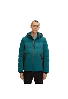 Tom Tailor Пухено яке 1032481 Зелен Regular Fit - Pepit.bg