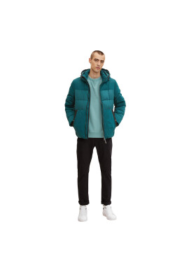 Tom Tailor Пухено яке 1032481 Зелен Regular Fit - Pepit.bg