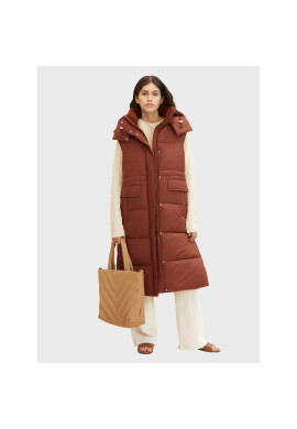 Tom Tailor Пухено яке 1032504 Кафяв Regular Fit - Pepit.bg