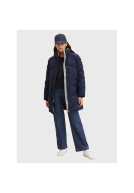 Tom Tailor Пухено яке 1033560 Тъмносин Regular Fit - Pepit.bg