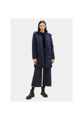 Tom Tailor Пухено яке 1036722 Тъмносин Regular Fit - Pepit.bg
