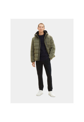 Tom Tailor Пухено яке 1037342 Зелен Regular Fit - Pepit.bg