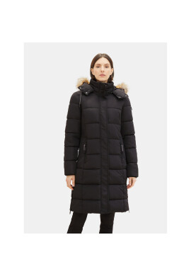 Tom Tailor Пухено яке 1037569 Черен Regular Fit - Pepit.bg