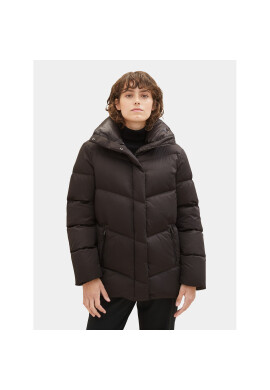 Tom Tailor Пухено яке 1037572 Черен Regular Fit - Pepit.bg