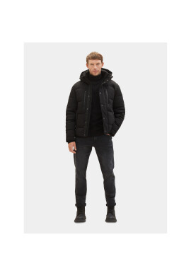 Tom Tailor Пухено яке 1038935 Черен Regular Fit - Pepit.bg