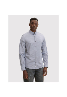 Tom Tailor Denim Риза 1031056 Сив Fitted Fit - Pepit.bg