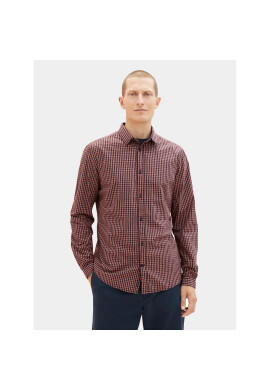 Tom Tailor Риза 1037436 Бордо Regular Fit - Pepit.bg