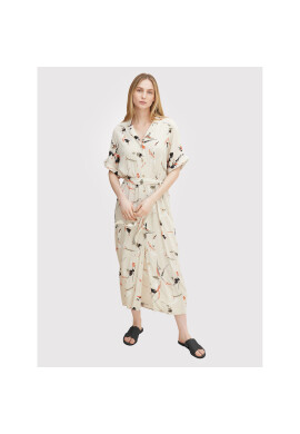 Tom Tailor Рокля тип риза 1031789 Бежов Relaxed Fit - Pepit.bg