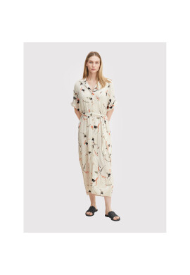 Tom Tailor Рокля тип риза 1031789 Бежов Relaxed Fit - Pepit.bg