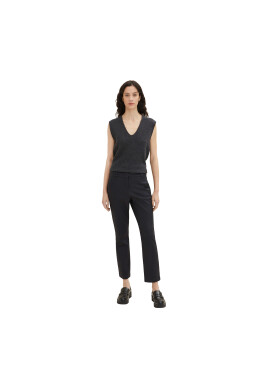 Tom Tailor Текстилни панталони 1034188 Черен Regular Fit - Pepit.bg
