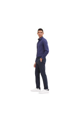 Tom Tailor Текстилни панталони 1035046 Тъмносин - Pepit.bg