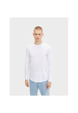 Tom Tailor Denim Тениска с дълъг ръкав 1033022 Бял Regular Fit - Pepit.bg