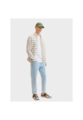 Tom Tailor Denim Тениска с дълъг ръкав 1033022 Бял Regular Fit - Pepit.bg