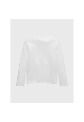 Tom Tailor Тениска с дълъг ръкав 1033090 Бял Regular Fit - Pepit.bg