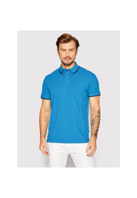 Tom Tailor Тениска с яка и копчета 1032270 Син Regular Fit - Pepit.bg