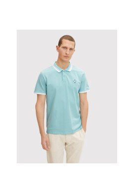 Tom Tailor Тениска с яка и копчета 1031604 Син Regular Fit - Pepit.bg