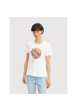 Tom Tailor Тишърт 1030418 Бял Regular Fit - Pepit.bg