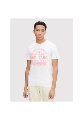 Tom Tailor Тишърт 1031567 Бял Regular Fit - Pepit.bg