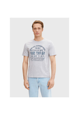 Tom Tailor Тишърт 1031567 Сив Regular Fit - Pepit.bg