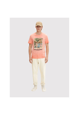 Tom Tailor Тишърт 1031570 Оранжев Regular Fit - Pepit.bg