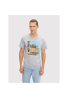 Tom Tailor Тишърт 1031570 Сив Regular Fit - Pepit.bg