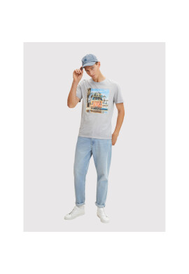 Tom Tailor Тишърт 1031570 Сив Regular Fit - Pepit.bg