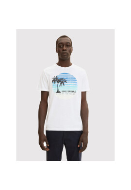 Tom Tailor Тишърт 1031583 Бял Regular Fit - Pepit.bg