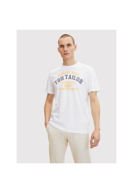 Tom Tailor Тишърт 1031617 Бял Regular Fit - Pepit.bg