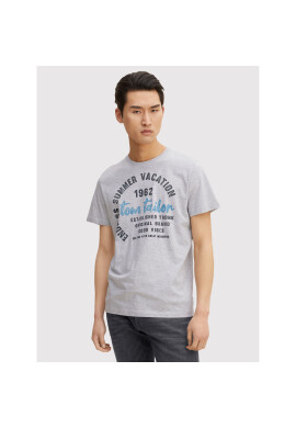 Tom Tailor Тишърт 1031617 Сив Regular Fit - Pepit.bg