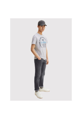 Tom Tailor Тишърт 1031617 Сив Regular Fit - Pepit.bg